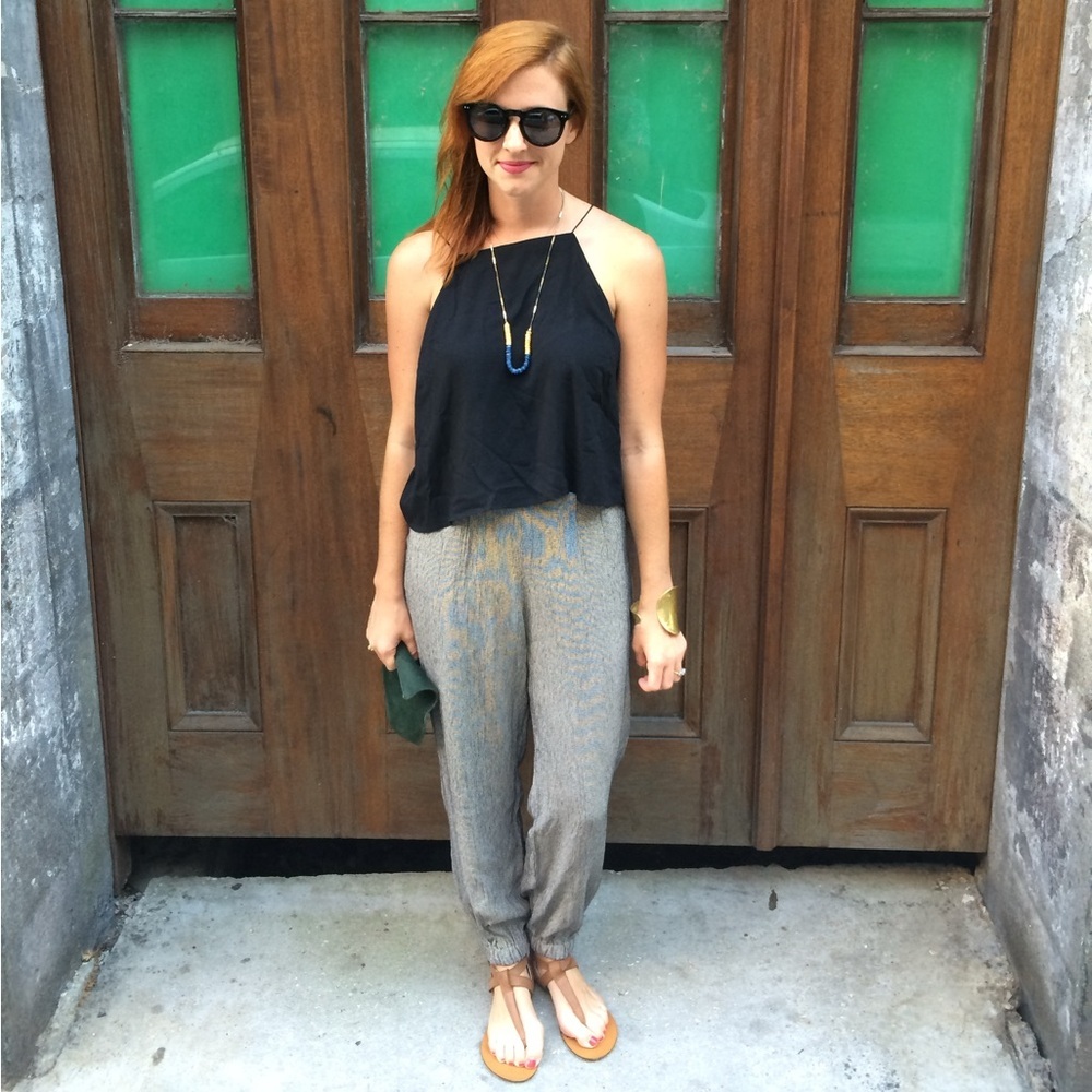 Vintage trousers + herringbone pattern
